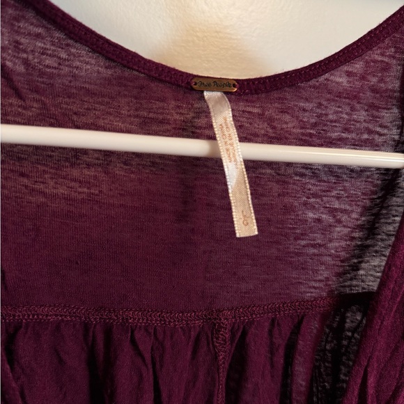 Free People Deep Purple Blouse - Picture 2 of 5